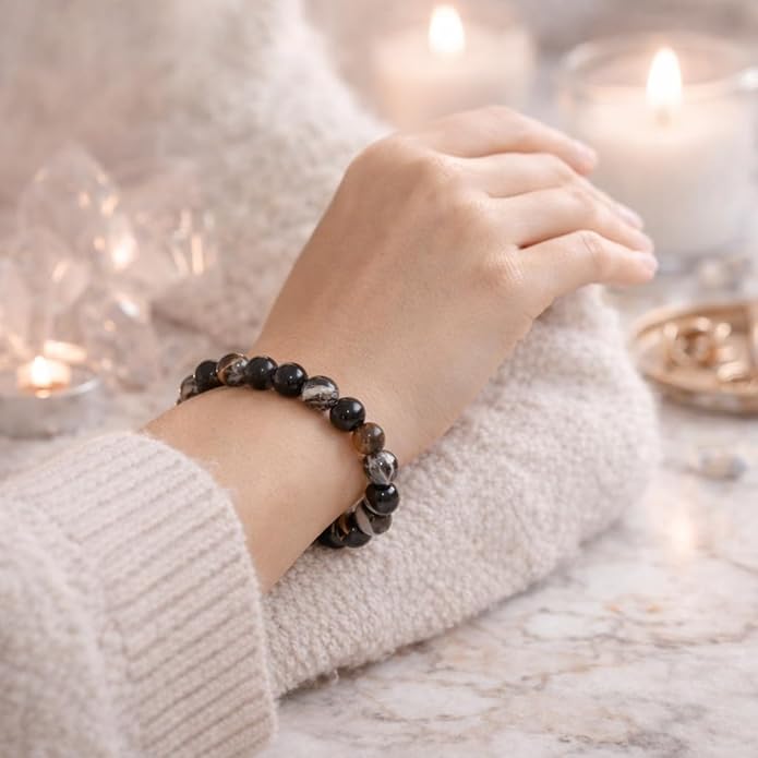Black Banded Agate Bracelet